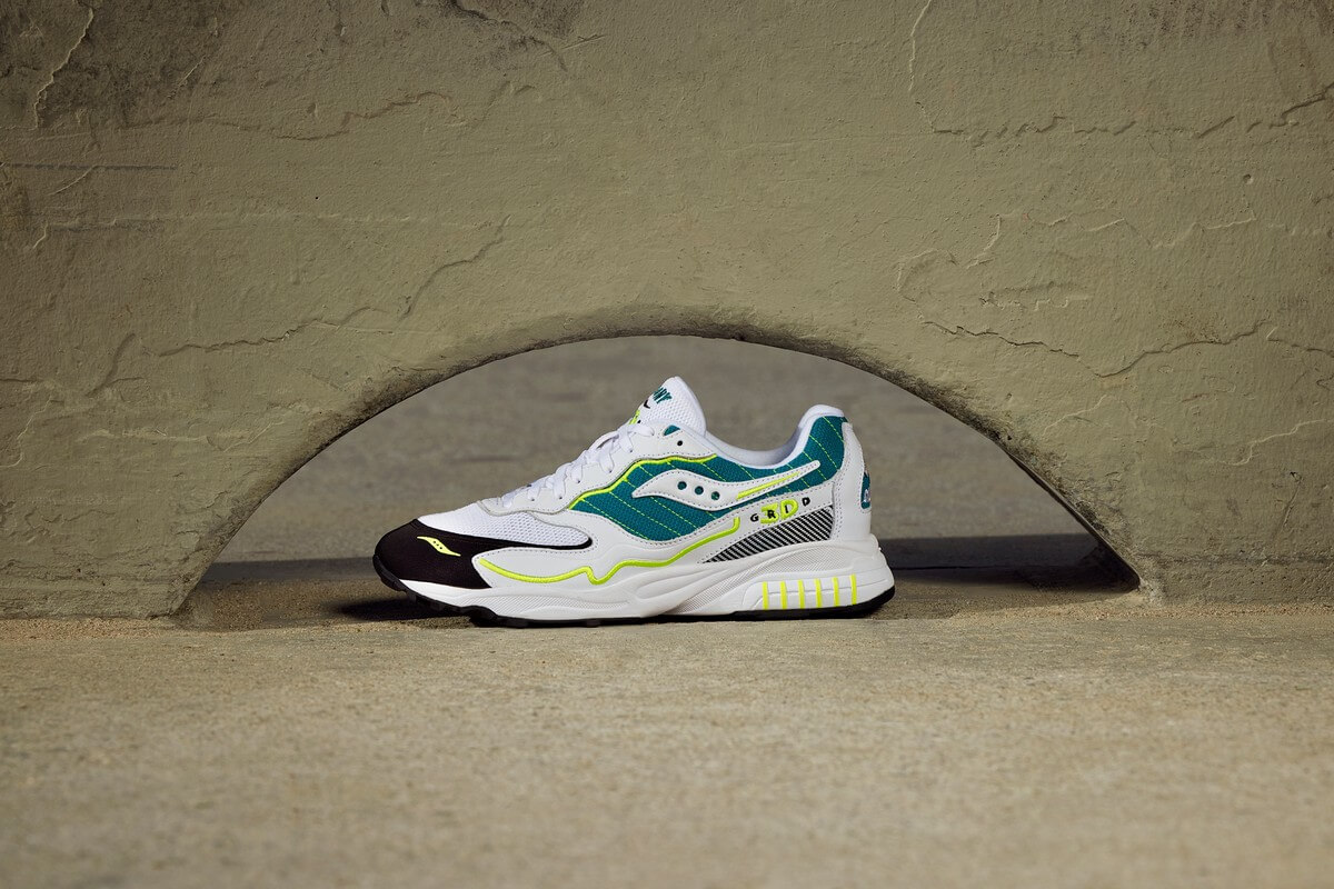 Saucony 3D Grid Hurricane - White/Green - S70646-1