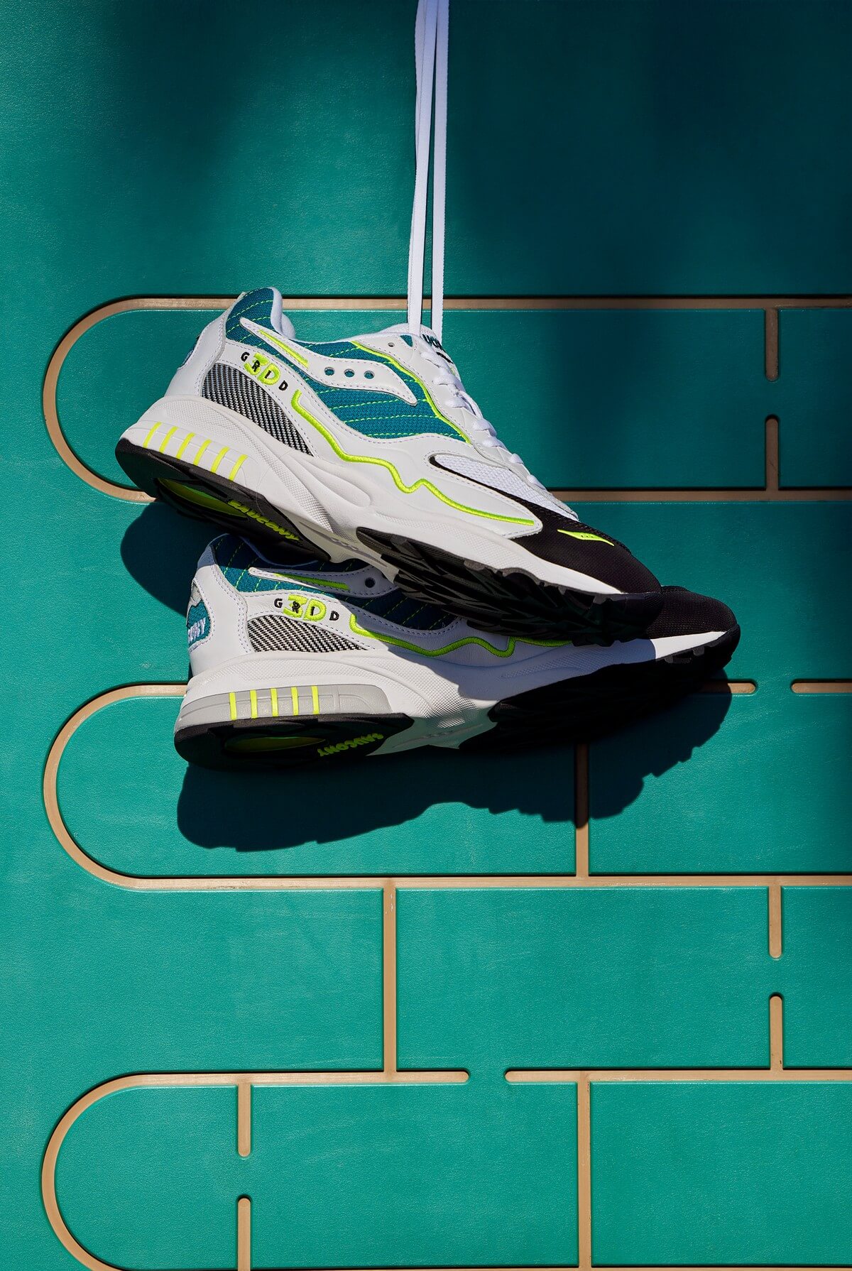 Saucony 3D Grid Hurricane - White/Green - S70646-1