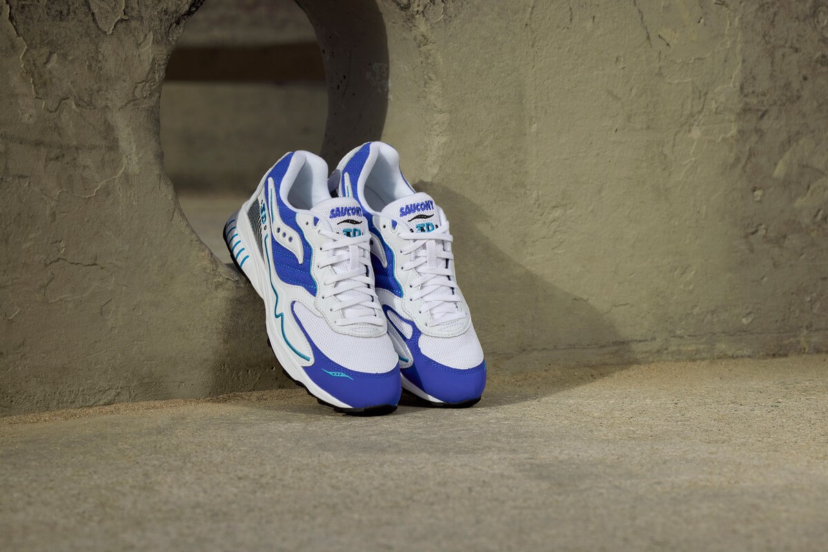 Saucony 3D Grid Hurricane - White/Royal - S70646-2