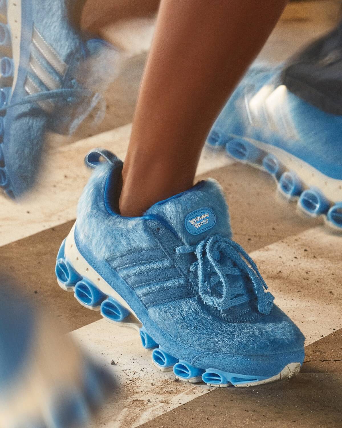 adidas Originals x Kerwin Frost YTI Microbounce - Bright Royal / Bright Royal / Ecru Tint - GX6446