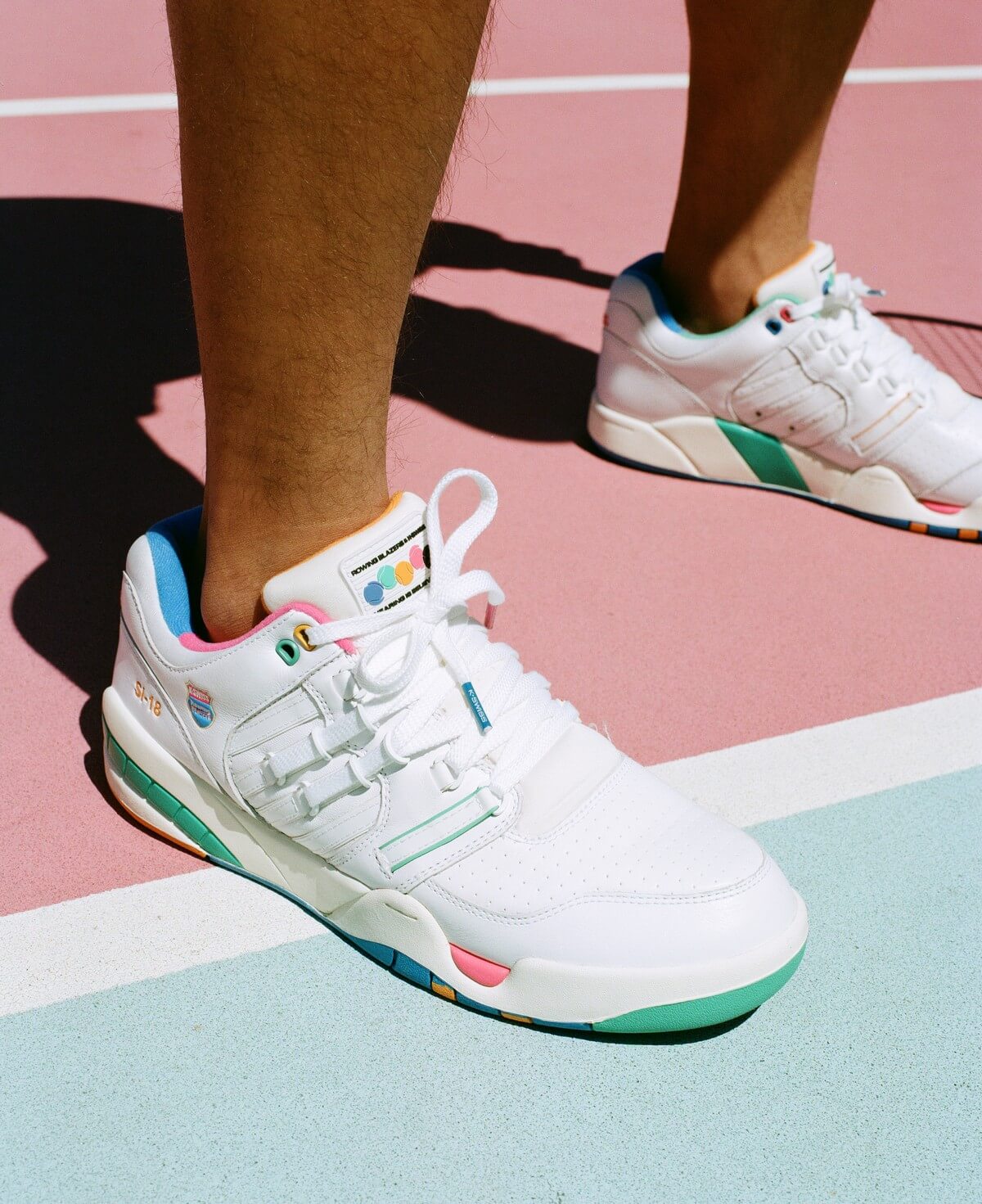 K-Swiss x Rowing Blazers - SI-18 Premier - white/french blue/fandango pink - 07911-191-M