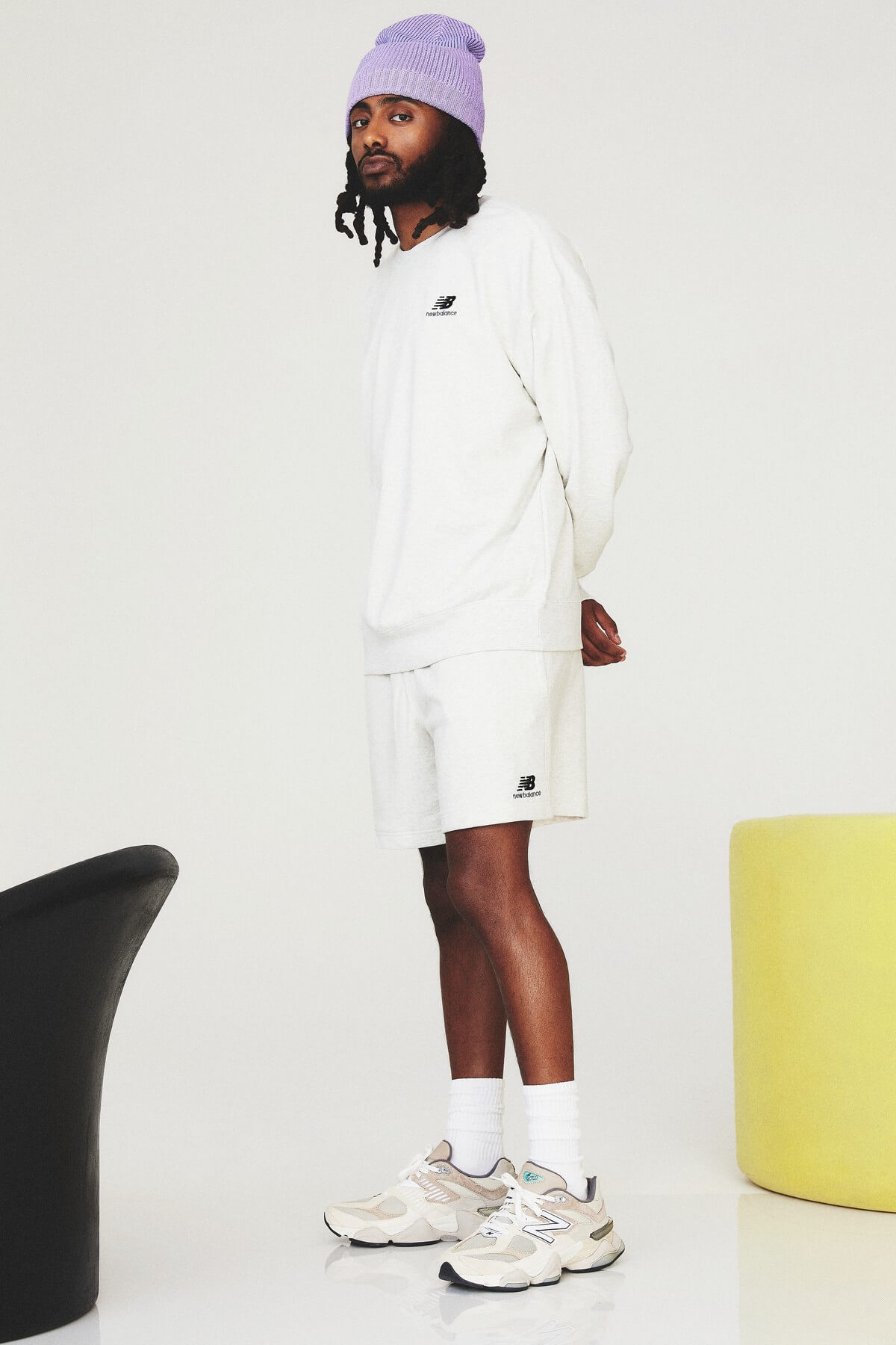 Aminé sporting the new New Balance 9060 "Sea Salt"