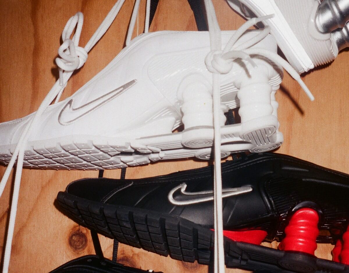 Nike x Martine Rose - SHOX Mule MR4 - White & Black