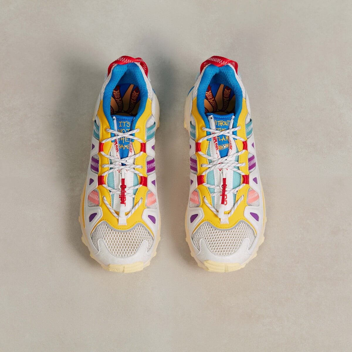adidas Originals x Sean Wotherspoon x Hot Wheels Superturf Adventure - Cloud White / Bold Gold / Blue Bird - GX9682