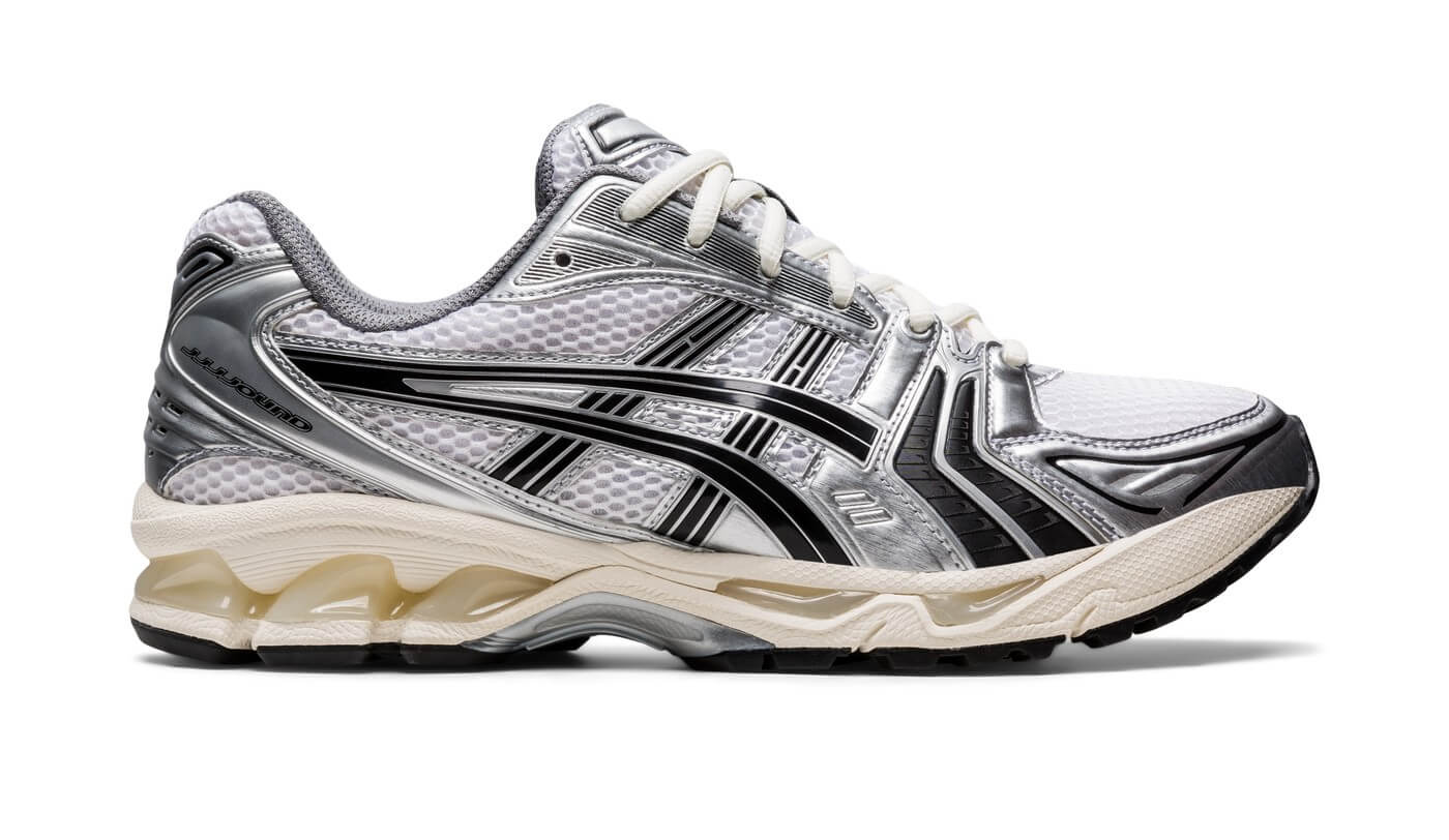 product on white - ASICS SportStyle x JJJJound - Gel-Kayano 14 - Silver/Black - 1201A457-101