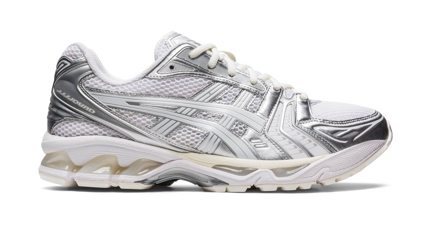 product on white - ASICS SportStyle x JJJJound - Gel-Kayano 14 - Silver/White - 1201A457-100
