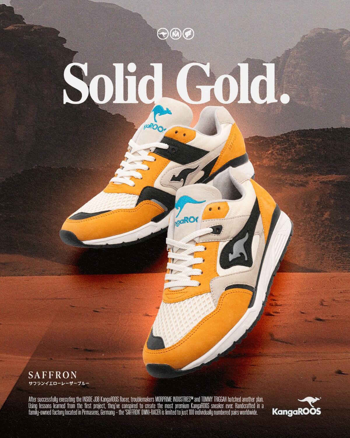 KangaROOS x Moprime Industries x TommyTriggah - Omni Racer - "Inside Job 1.5" - Saffron