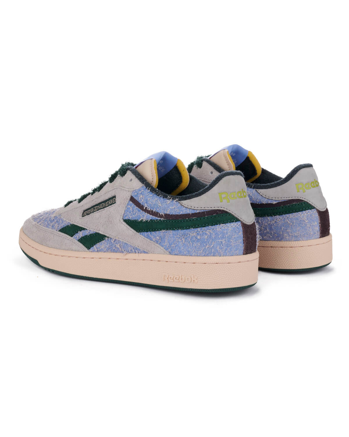 product: Reebok x Brain Dead Club C Revenge - Soft Ecru / Dark Forest / Tin Gray