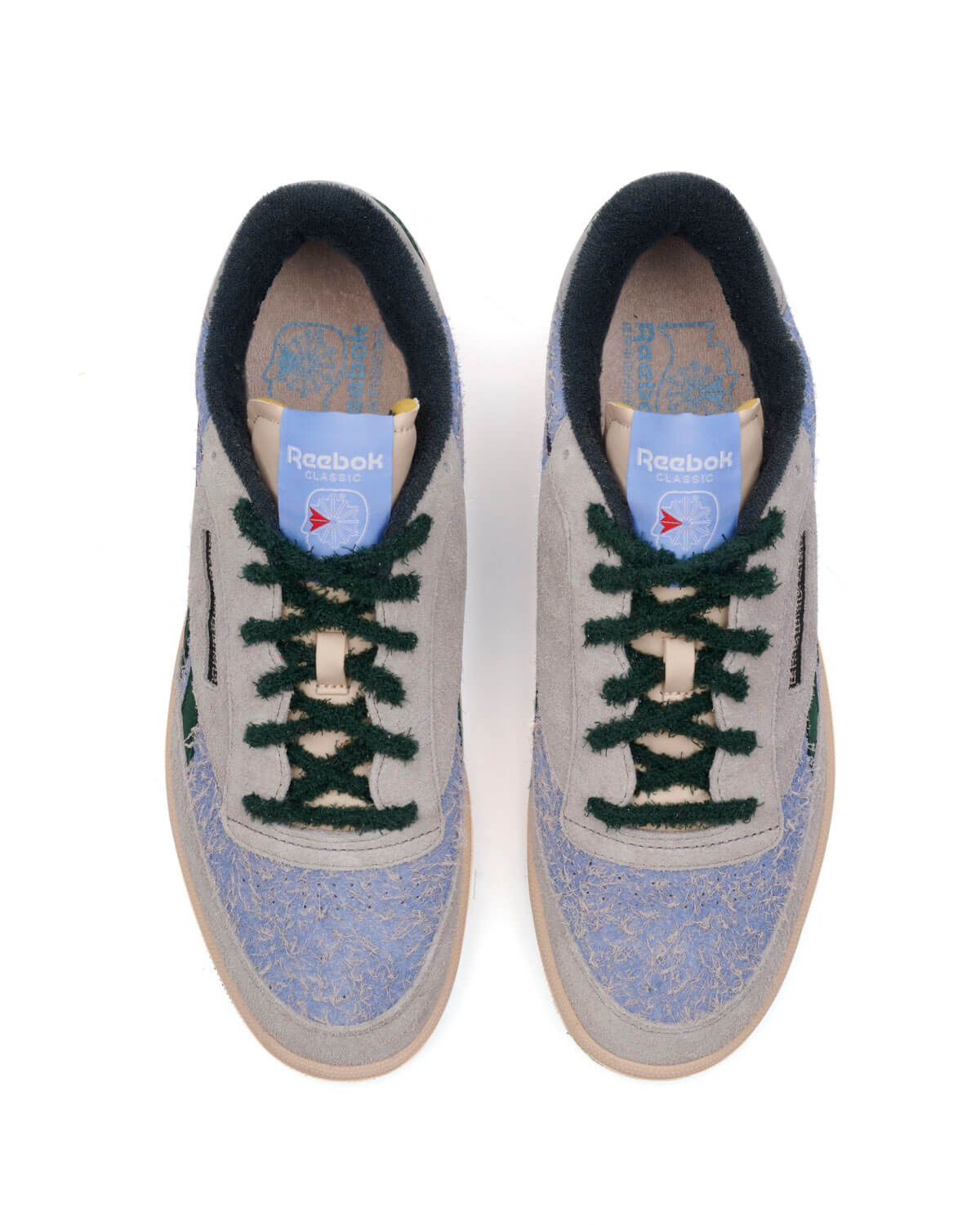 product: Reebok x Brain Dead Club C Revenge - Soft Ecru / Dark Forest / Tin Gray