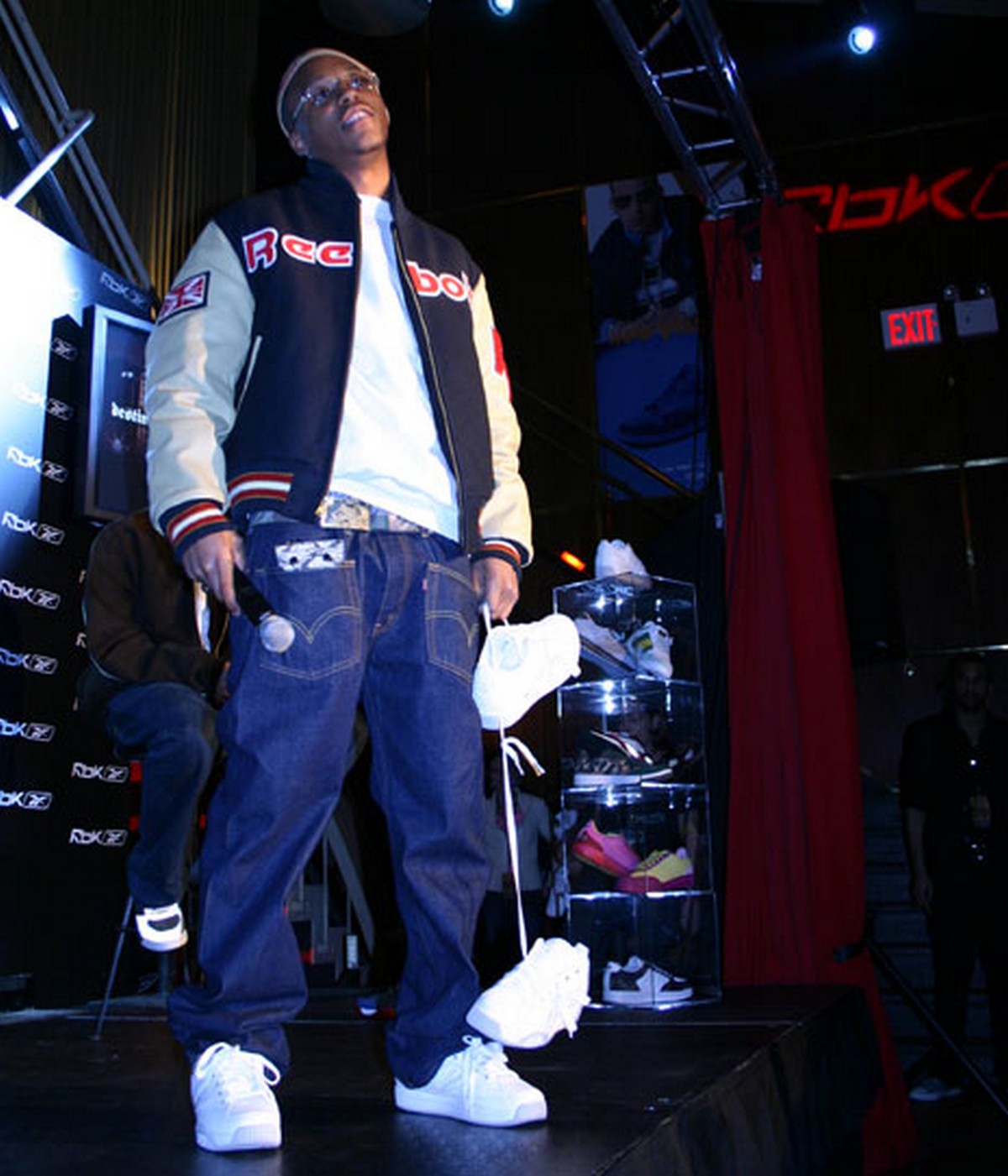Lupe Fiasco at Reebok Event promoting the model RBK O.G.