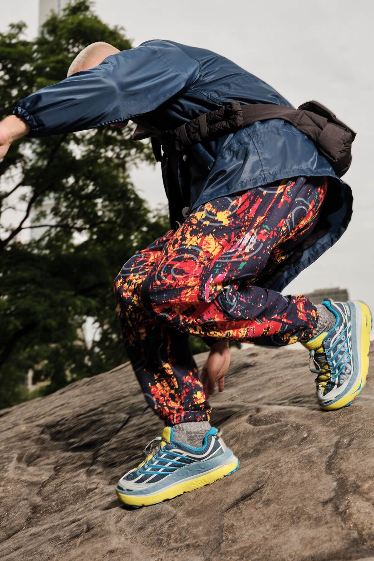 HOKA Mafate Origins – Black, White & Blue/Yellow