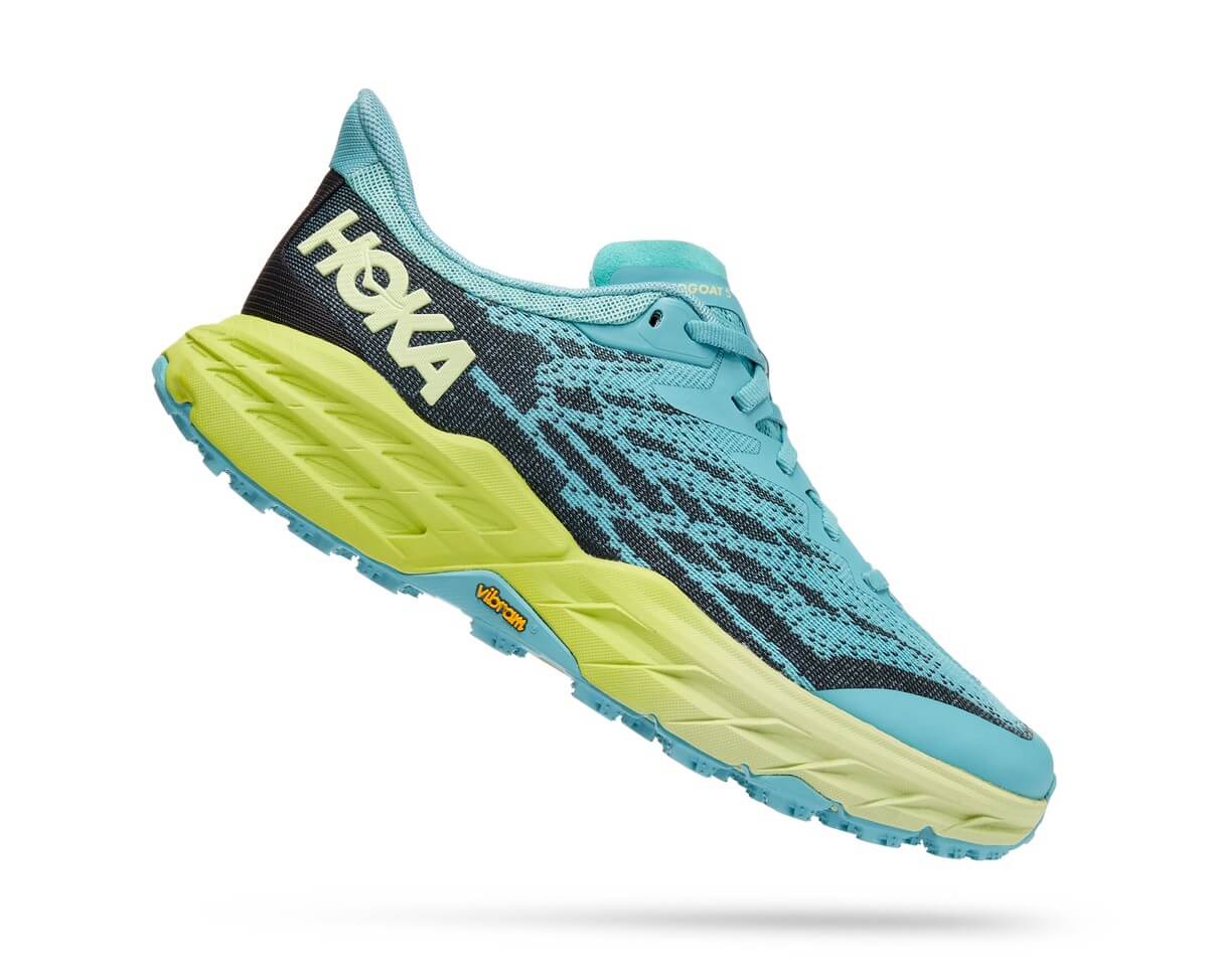 HOKA Speedgoat 5 Wmns - Coastal Shade/Green Glow - 1123158-CSGG