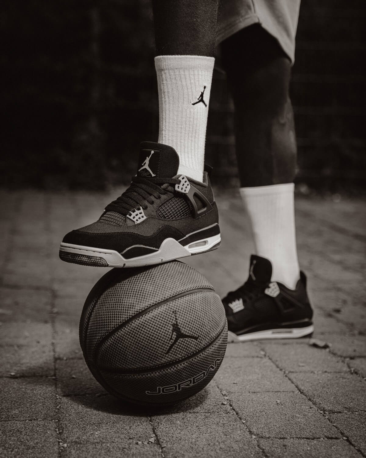 Nike Air Jordan 4 Retro SE "Black Canvas" - Black/Light Steel Grey-White-Fire Red - DH7138-006