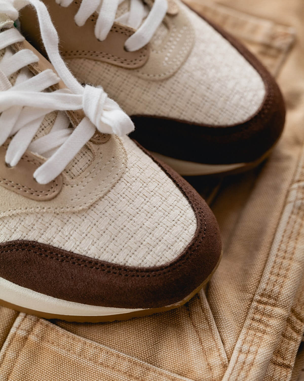 Nike Air Max 1 Premium Crepe "Hemp" - medium brown/mint foam/mushroom muslin - FD5088-200