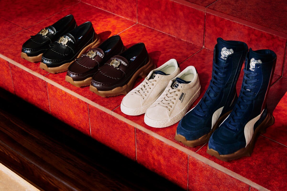 Puma x Palomo Nitefox Loaferes (386683-01), Weekend Sneakers 386687-01), Nitefox Boots (386684-01)