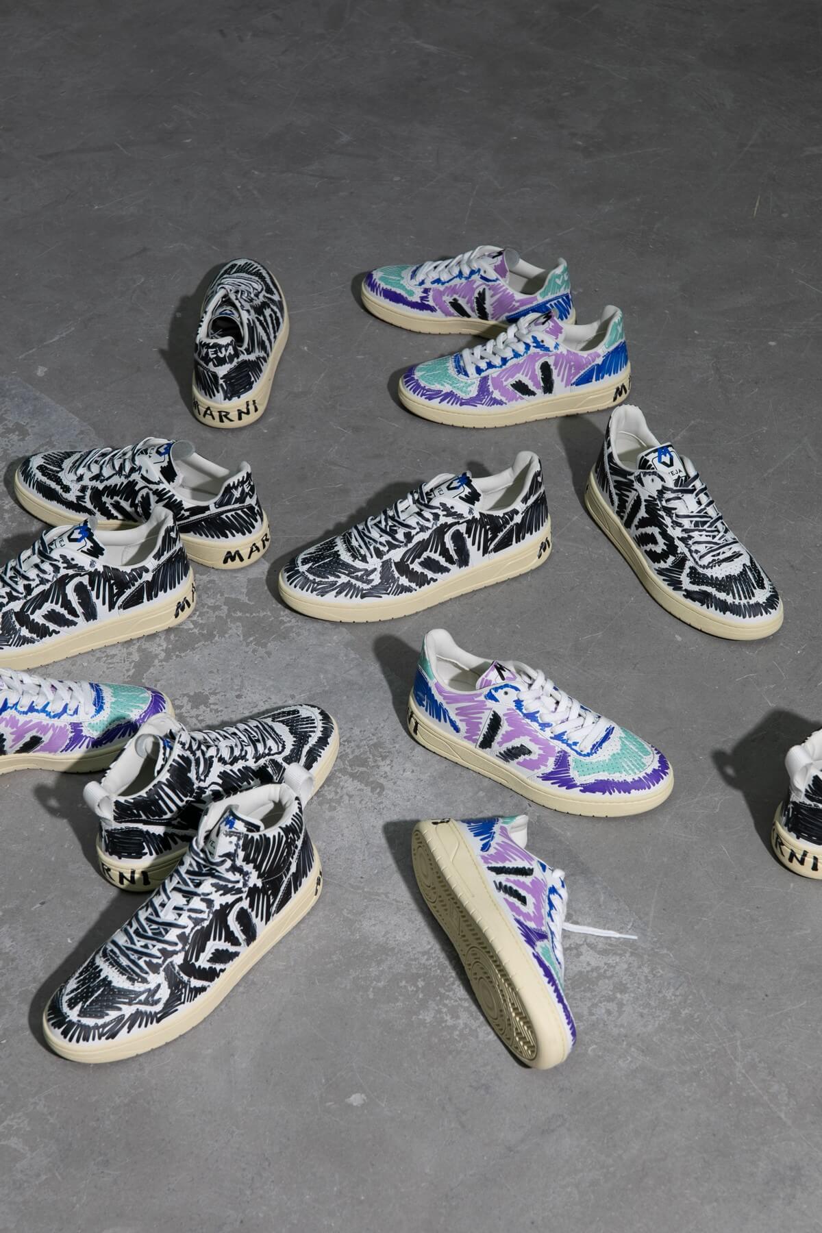 VEJA x MARNI V-10 & V-15 – 2nd Sneaker Collab Drop