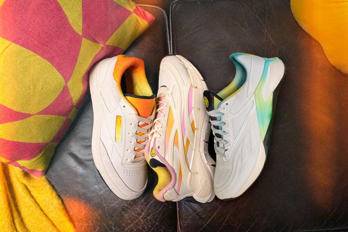 Reebok x SMILEY Sneaker Collection: Club C 85, Zig Kinetica 2.5 & Nano X2