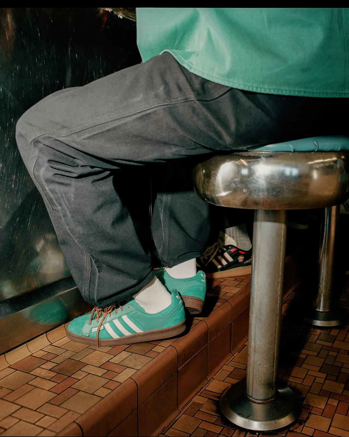 on foot - adidas Originals x Darryl Brown Campus 80s