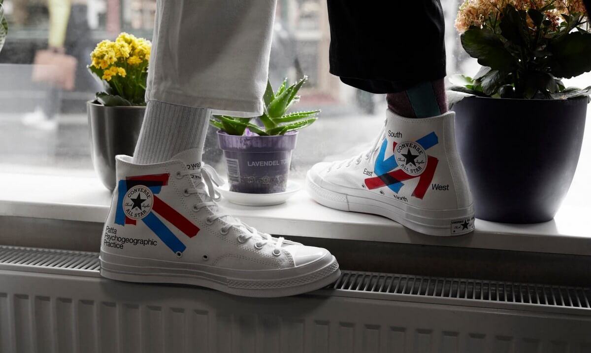 Converse x Patta x Experimental Jetset Chuck 70 - White/Fiery Red/Diva Blue - A03173C