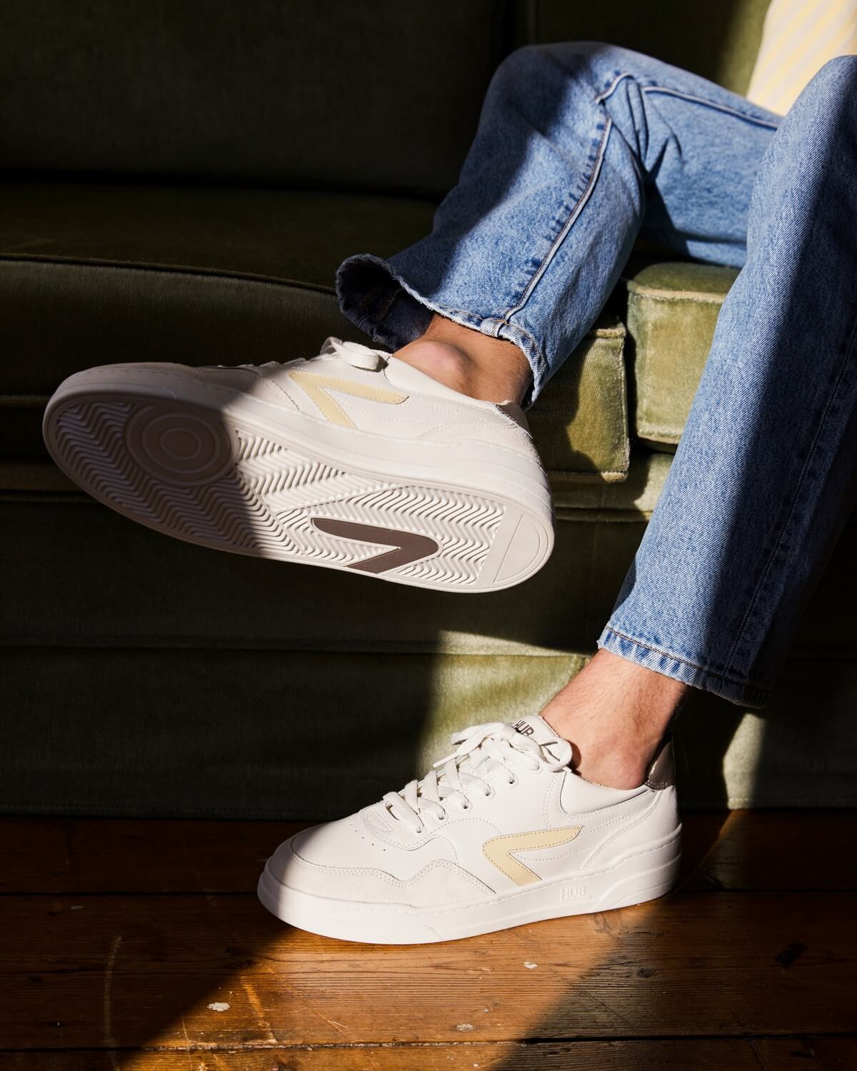 HUB - Court - Off-White/Butter/Caramel