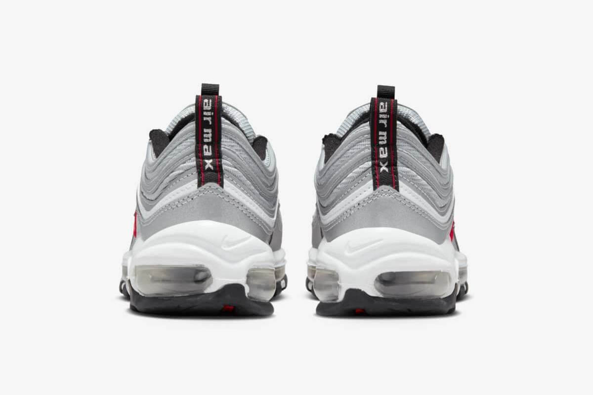 Nike Air Max 97 OG "Silver Bullet" - Metallic Silver/University Red-Black - DM0028-002