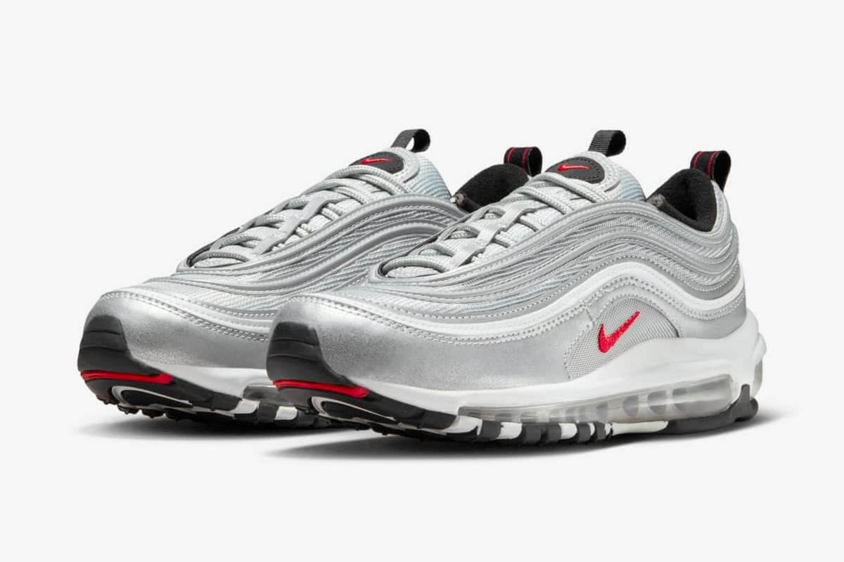 Nike Air Max 97 OG "Silver Bullet" - Metallic Silver/University Red-Black - DM0028-002