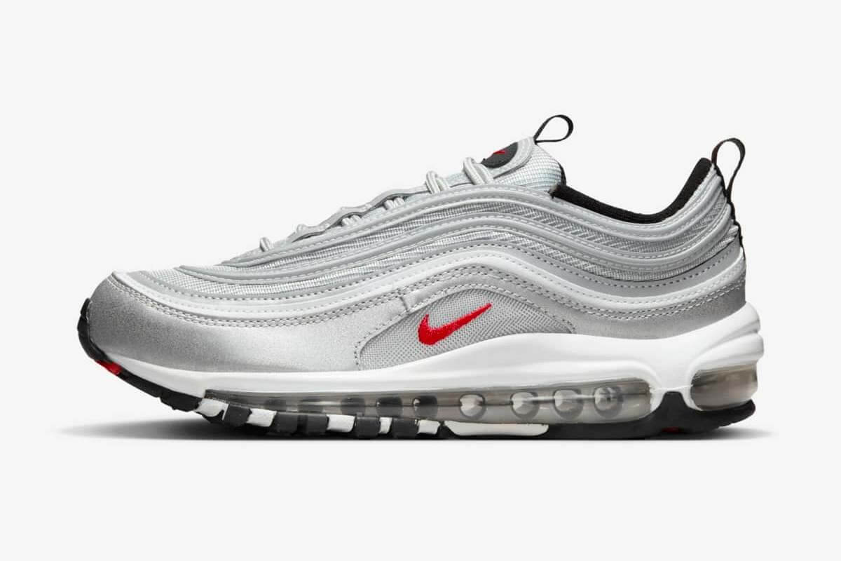 Nike Air Max 97 OG "Silver Bullet" - Metallic Silver/University Red-Black - DM0028-002