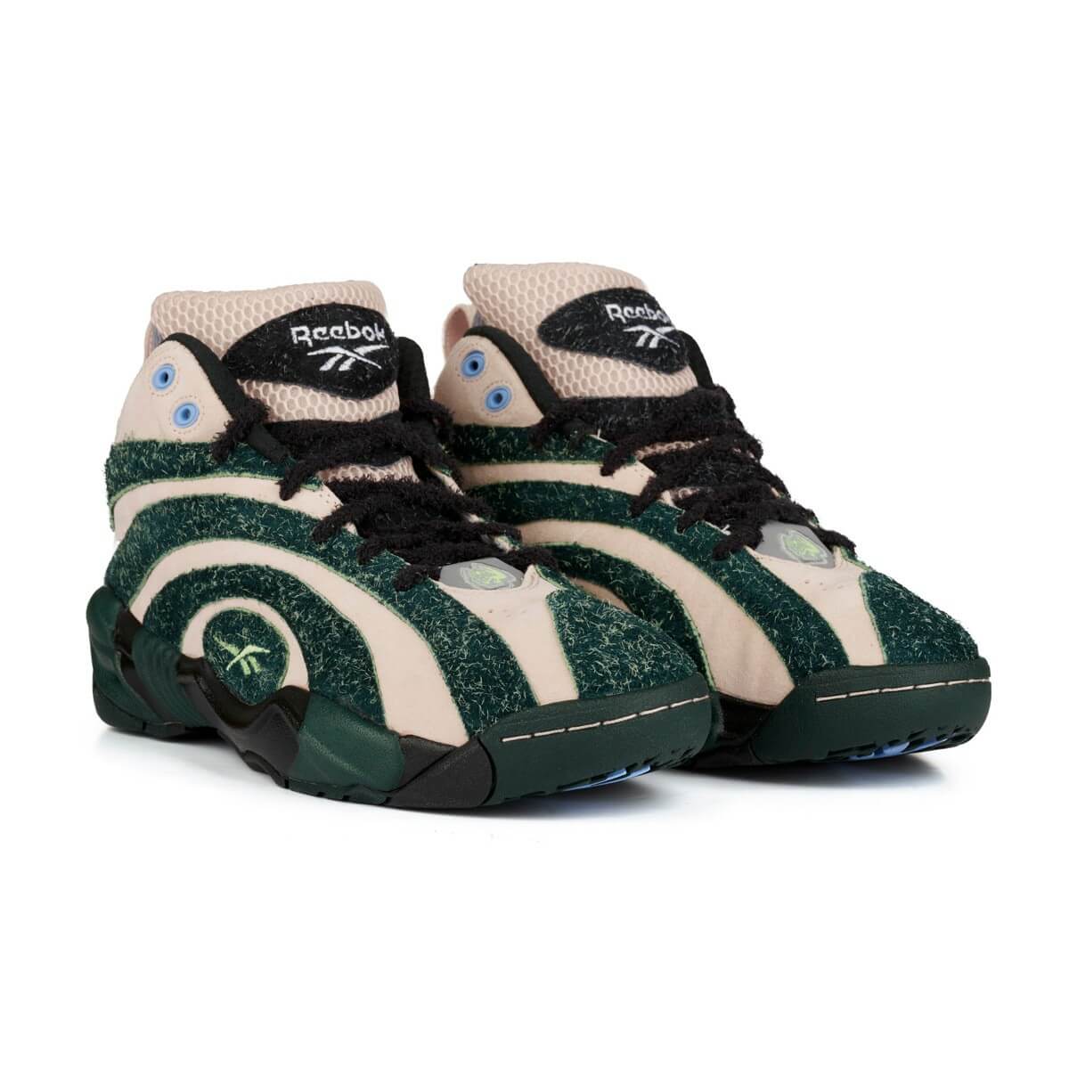 Reebok x Brain Dead Shaqnosis - Soft Ecru / Core Black / Dark Forest F17-R - GX9600