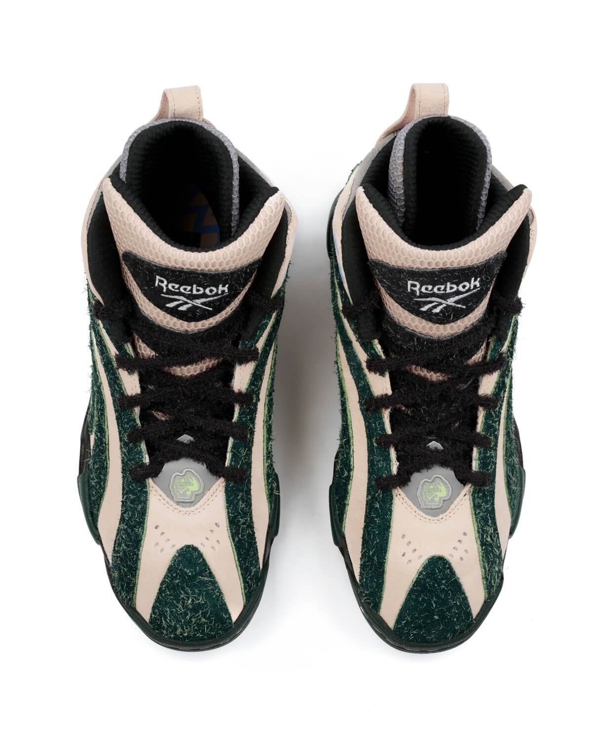 Reebok x Brain Dead Shaqnosis - Soft Ecru / Core Black / Dark Forest F17-R - GX9600