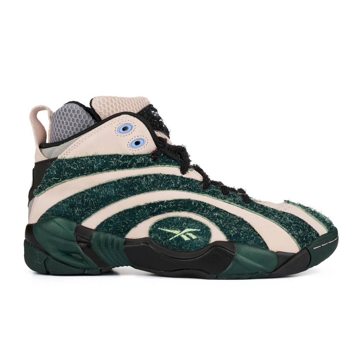 Reebok x Brain Dead Shaqnosis - Soft Ecru / Core Black / Dark Forest F17-R - GX9600