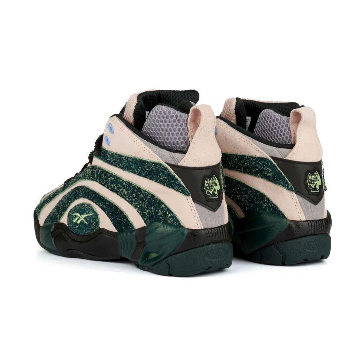 Reebok x Brain Dead Shaqnosis - Soft Ecru / Core Black / Dark Forest F17-R - GX9600