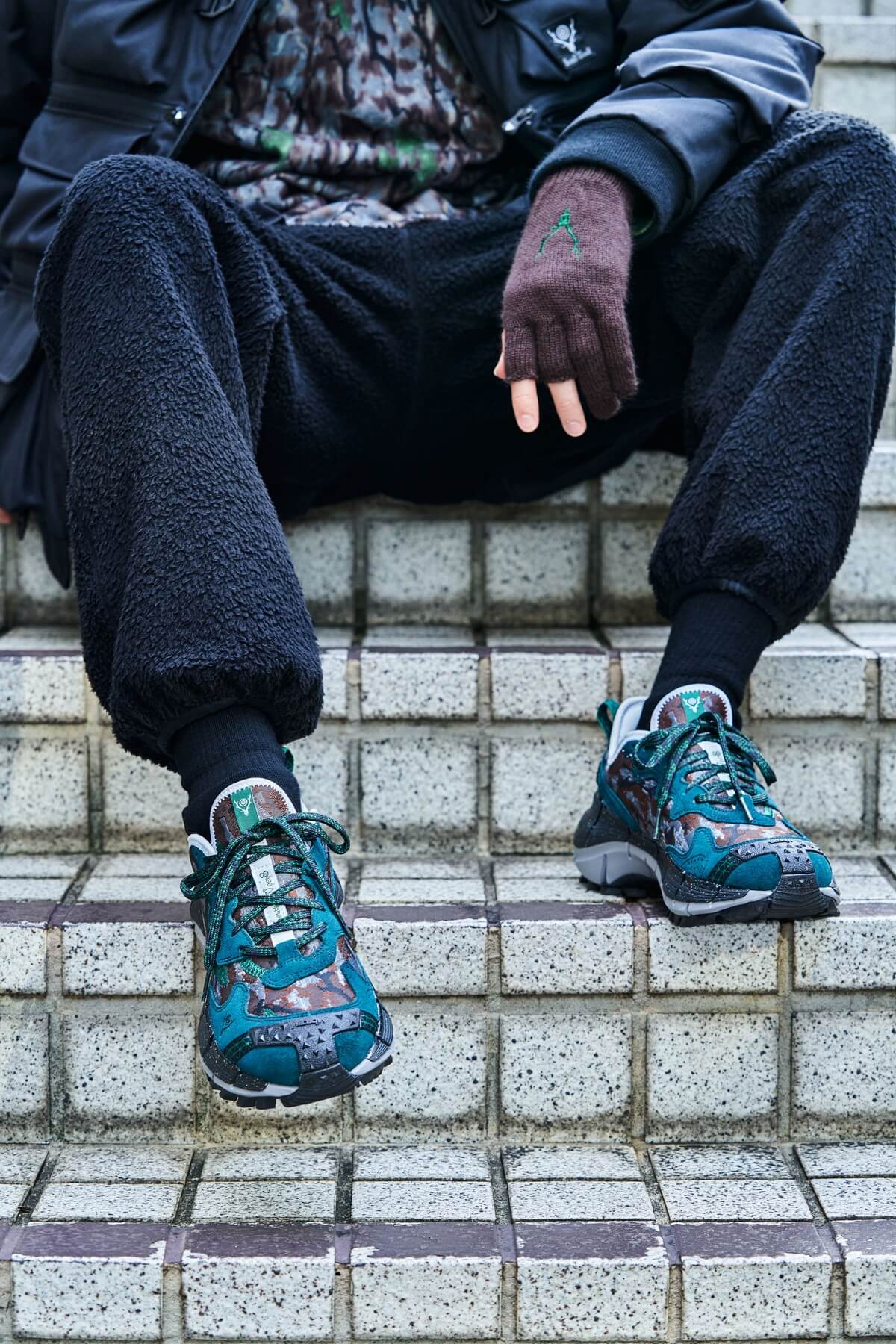 on foot - Reebok x South2 West8 Zig Kinetica II Edge
