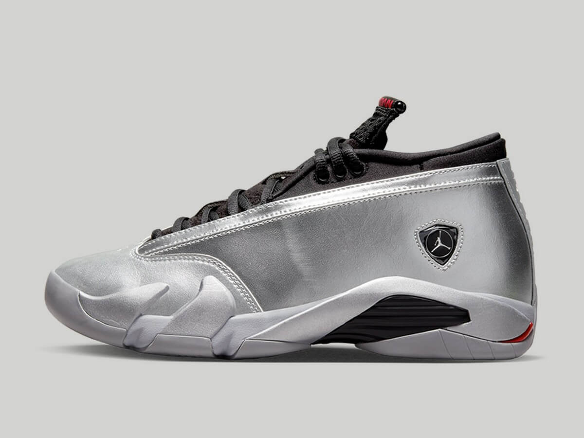 Nike Air Jordan 14 Retro - "Metallic Silver" - Metallic Silver/Fire Red-Wolf Grey-Black - DH4121-060
