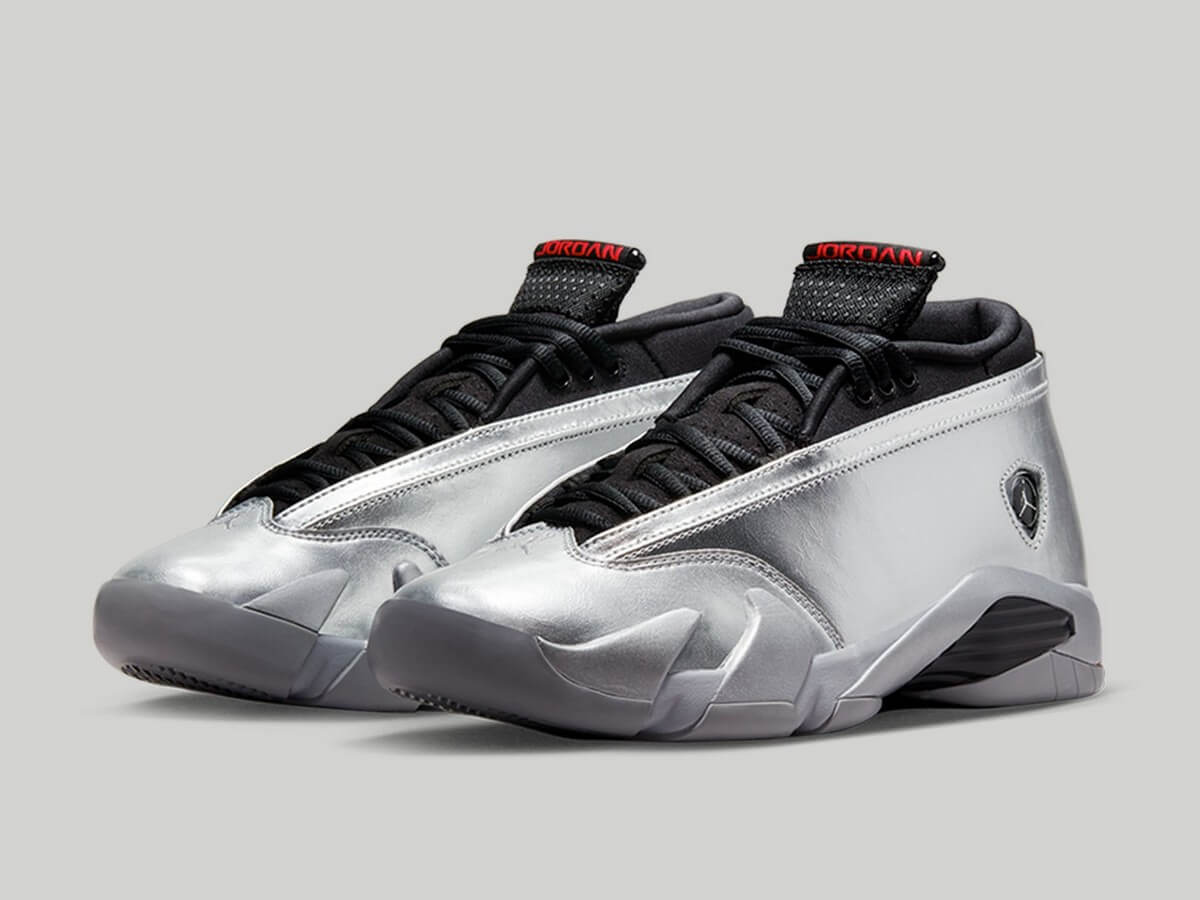 Nike Air Jordan 14 Retro - "Metallic Silver" - Metallic Silver/Fire Red-Wolf Grey-Black - DH4121-060