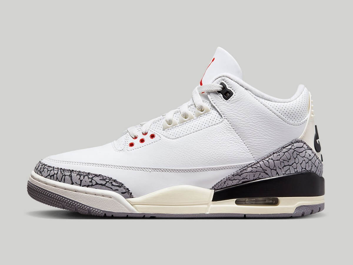 Nike Air Jordan 3 Retro "White Cement Reimagined 35th Anniversary" - White/Fire Red-Black-Cement Grey - DN3707-100