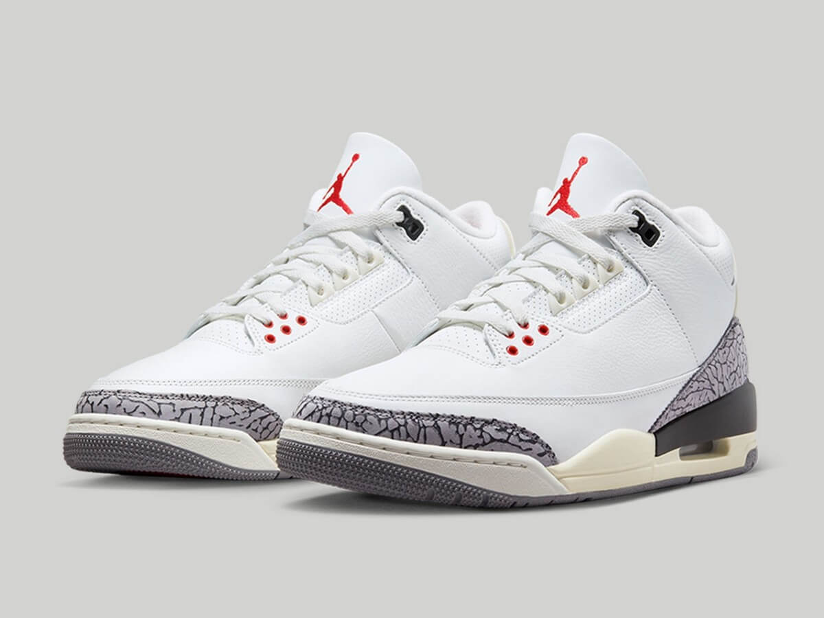 Nike Air Jordan 3 Retro "White Cement Reimagined 35th Anniversary" - White/Fire Red-Black-Cement Grey - DN3707-100
