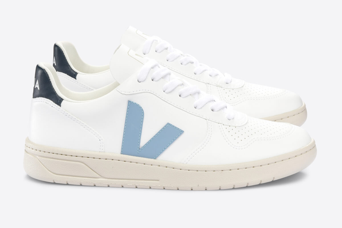 VEJA V-10 White / Steel / Nautico