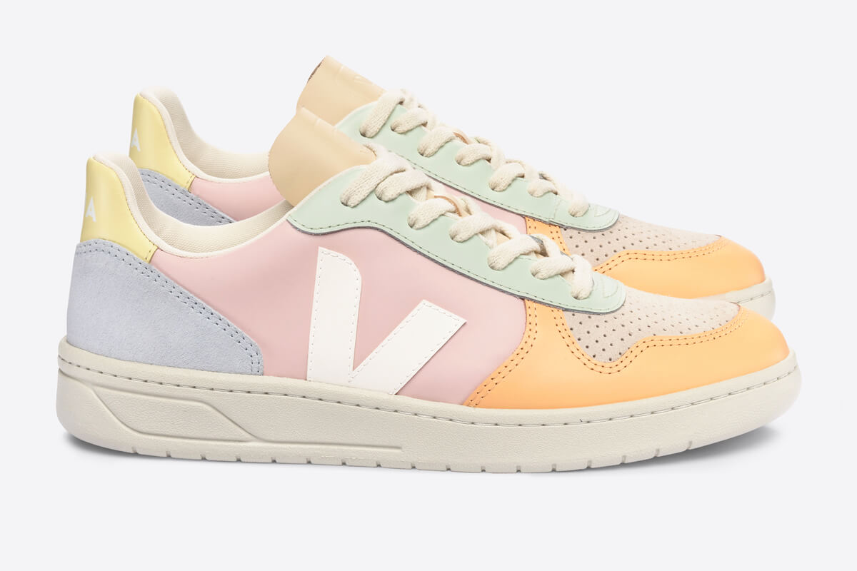 VEJA V-10 Petale / White / Multicolor