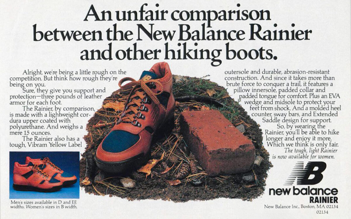 New Balance Rainier Vintage Ad