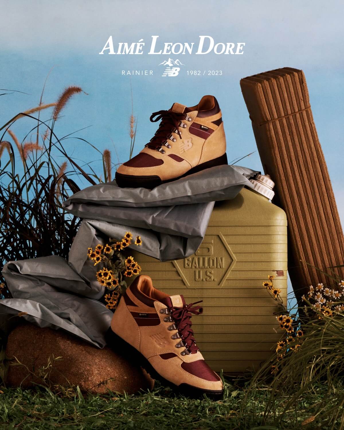 New Balance x Aimé Leon Dore Rainier - Sheepskin/Mauve Wine - URAINXA1 - mood