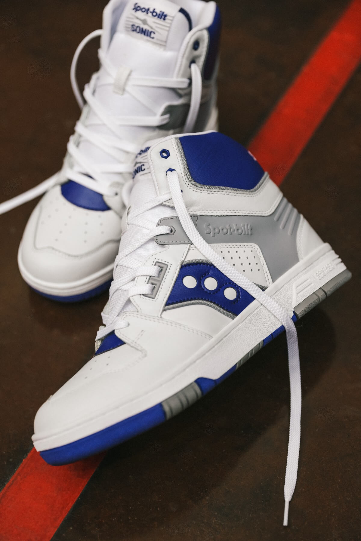 Spot-Bilt by Saucony - Sonic High - White/Royal - S70748-1
