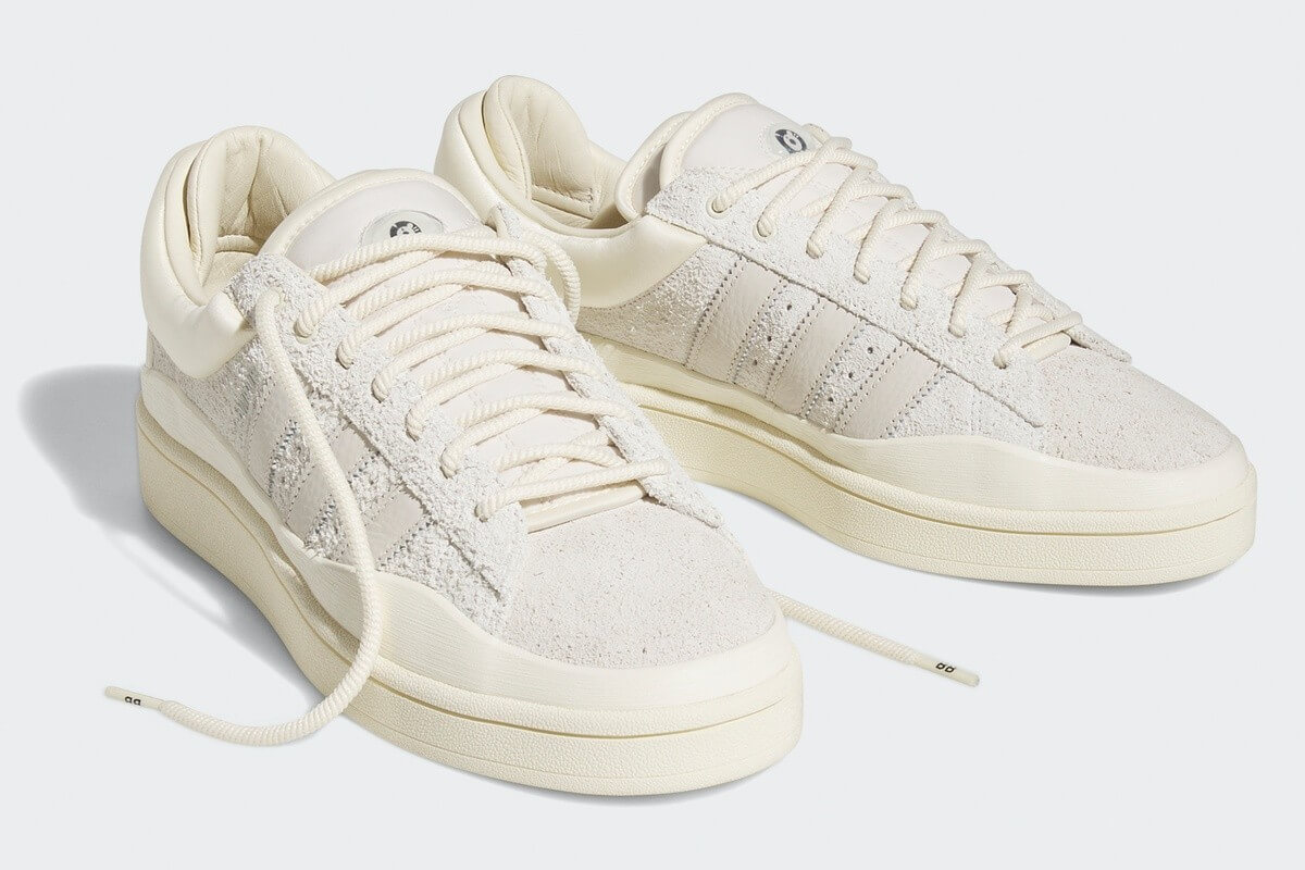 adidas Originals x Bad Bunny Campus - Footwear White / Aluminium / Chalk White - FZ5823