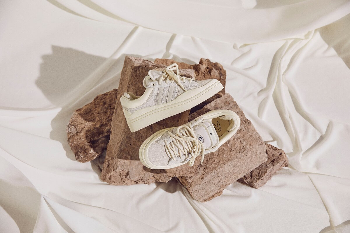 adidas Originals x Bad Bunny Campus - Footwear White / Aluminium / Chalk White - FZ5823