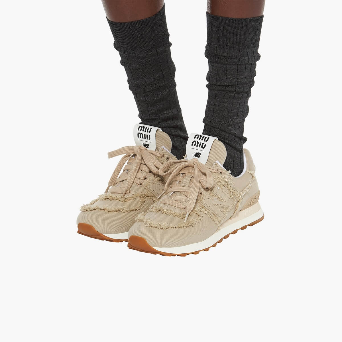 New Balance x Miu Miu 574 Beige