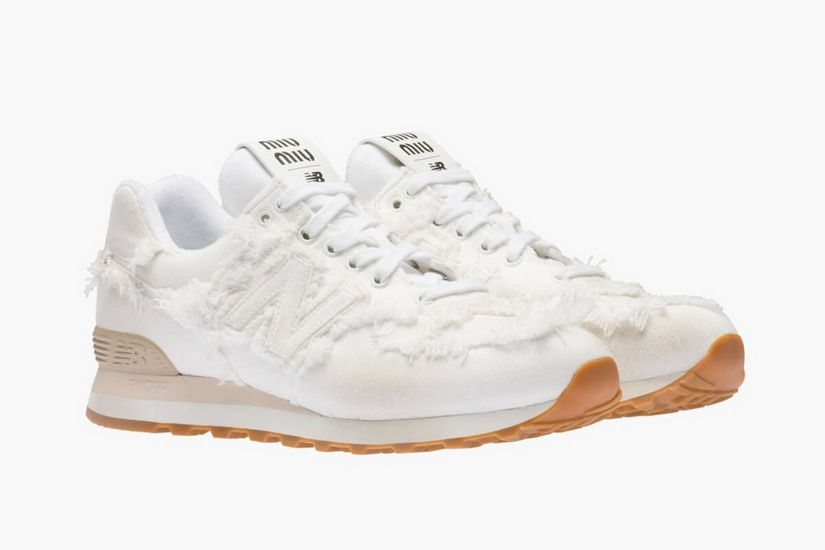 New Balance x Miu Miu 574 White