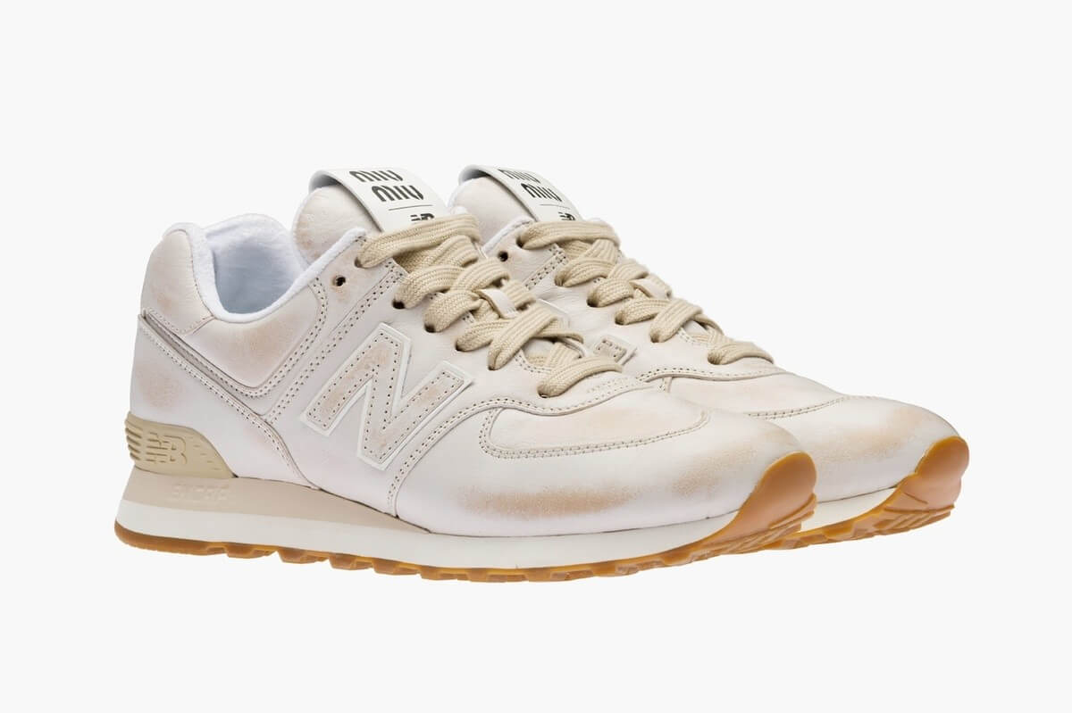 New Balance x Miu Miu 574 White