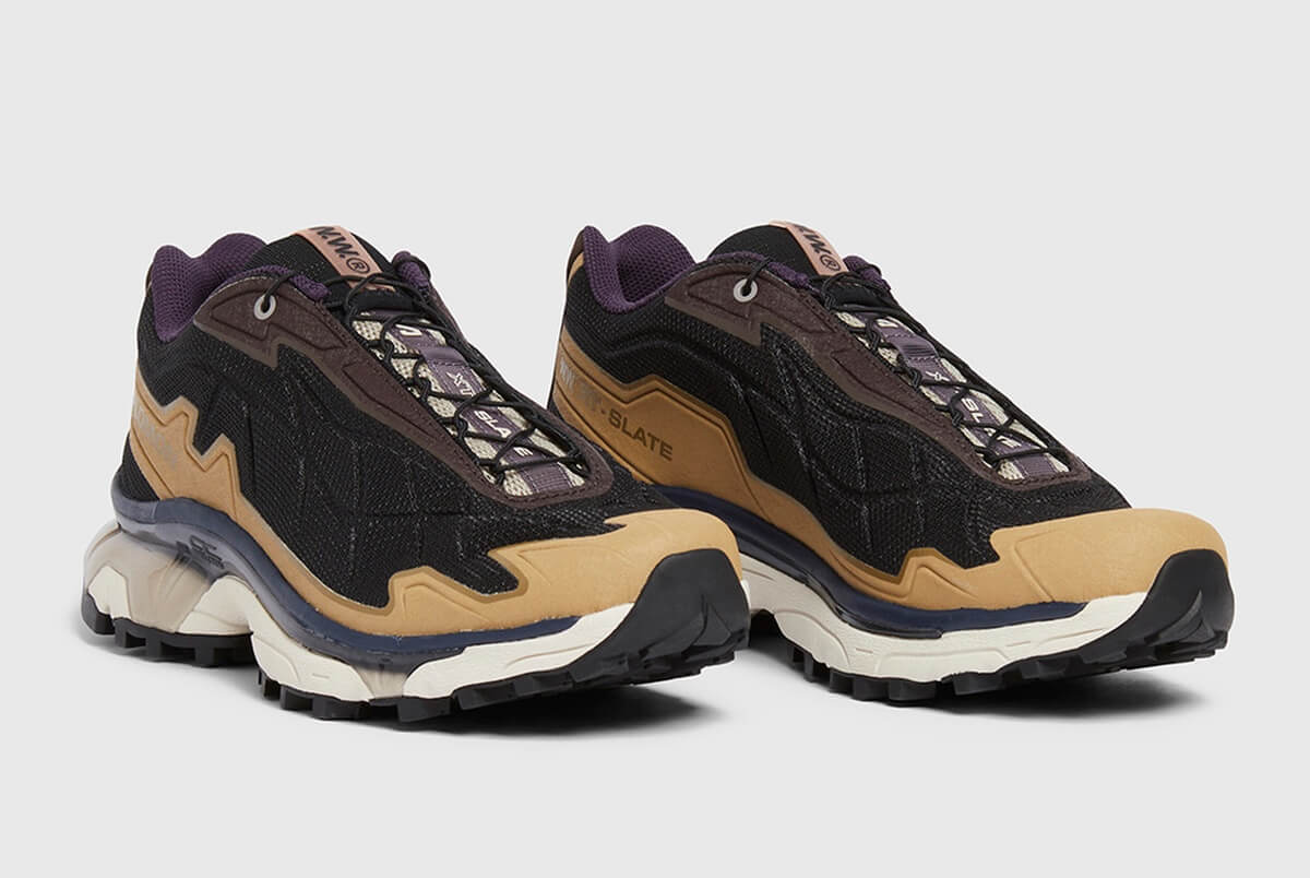 Salomon x Wood Wood - XT-SLATE - Black/Kelp/Nightshade - L47256400