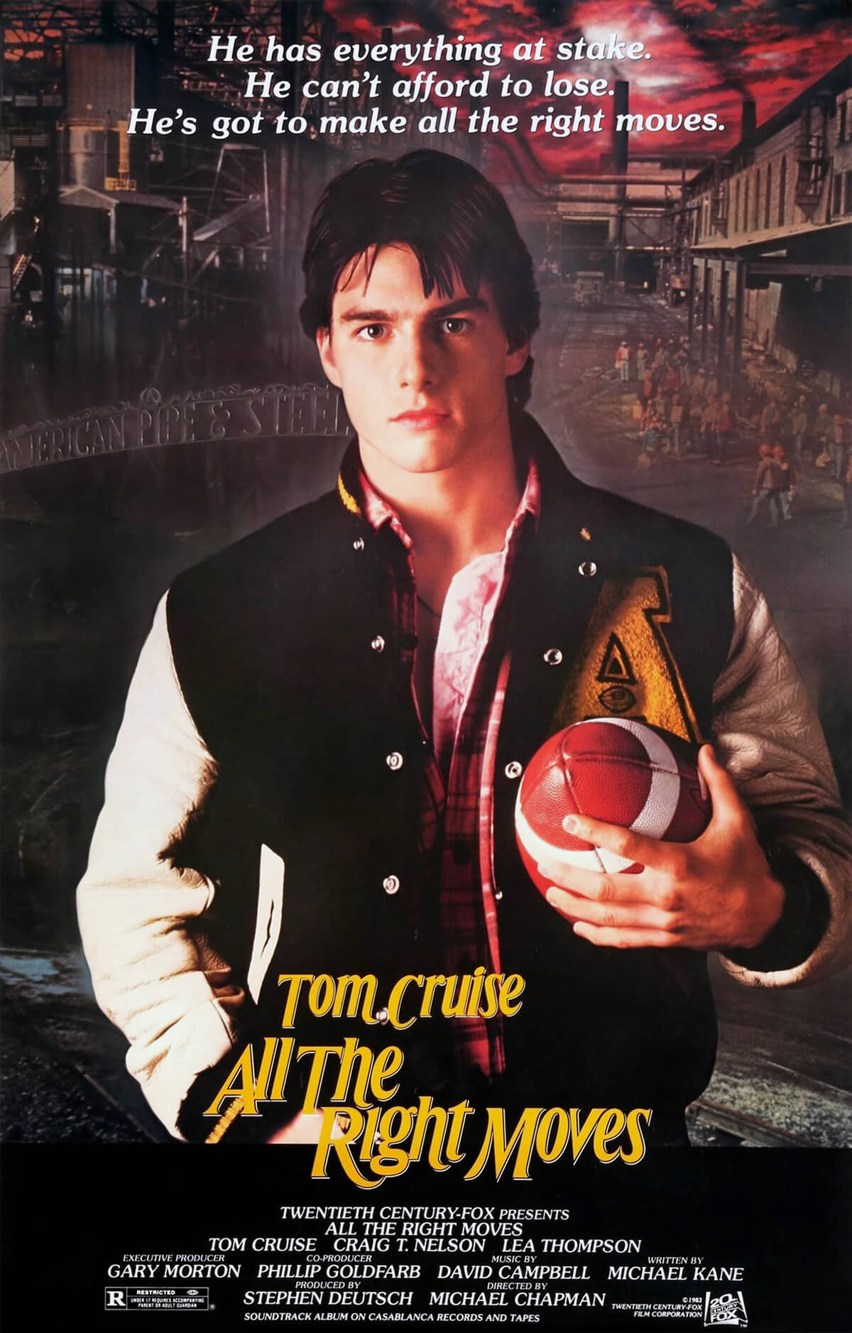 Tom Cruise w/ Nike Cortez & Blazer in "All the Right Moves"