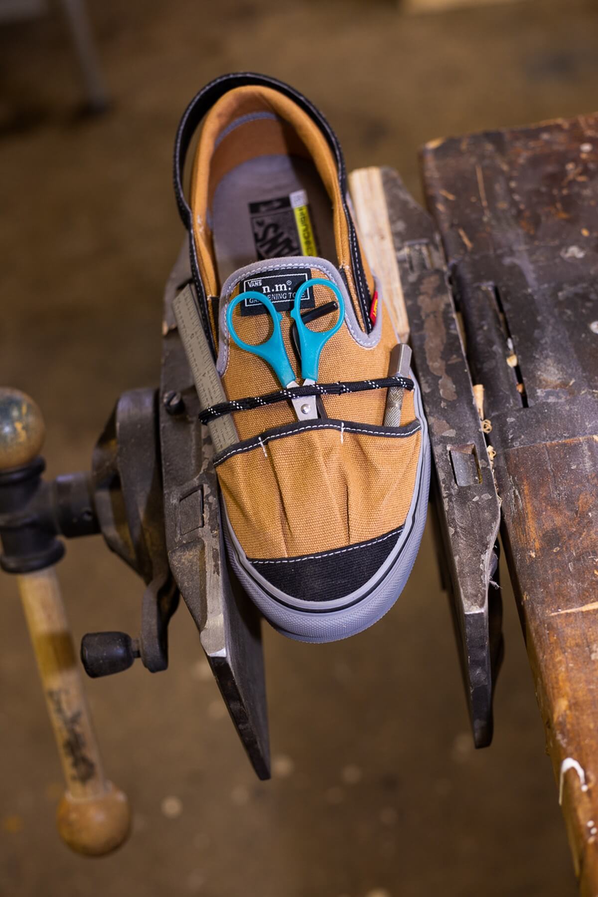 Vans Vault x Nicole Mclaughlin Slip-On VP VR3 LX - Brown / Grey - VN0009VYBXG1
