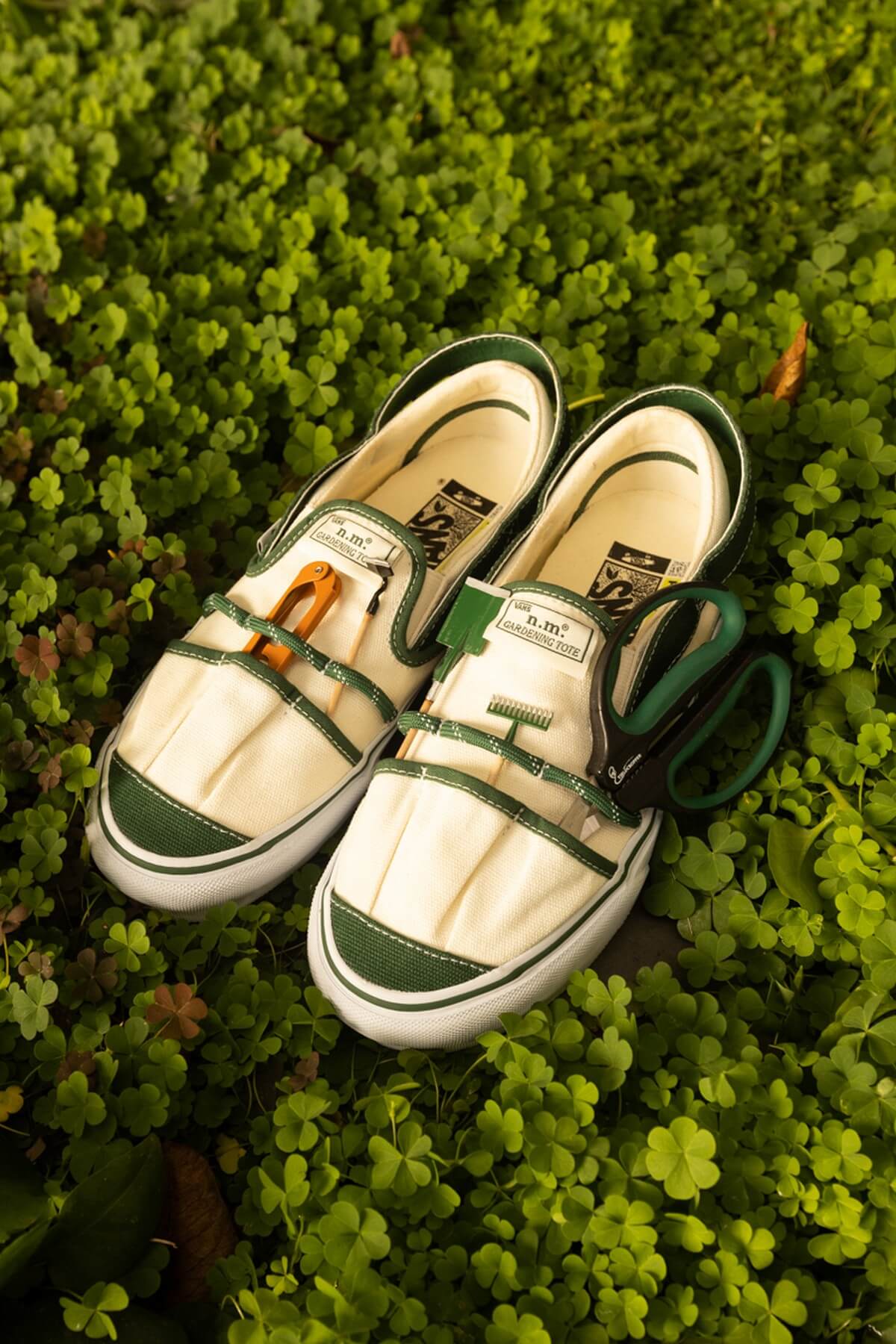 Vans Vault x Nicole Mclaughlin Slip-On VP VR3 LX - White / Green - VN0009VYWGR1